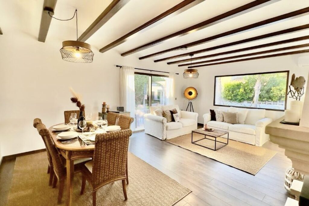 Dining area with view of the living room