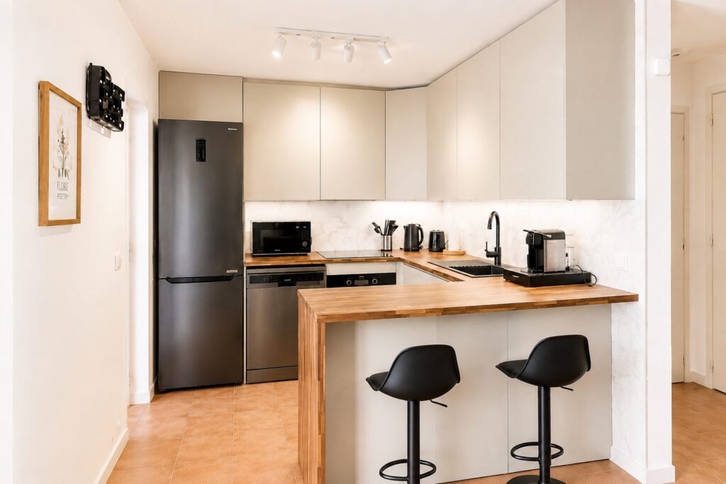 Fully equipped kitchen